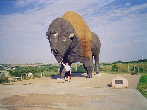 World's Largest Buffalo Monument in Jamestown, ND