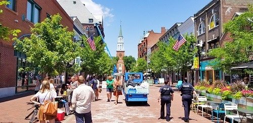 Church Street Marketplace in Burlington, Vermont