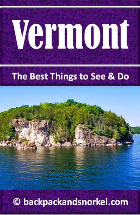 Vermont Travel Guide showing an island in Lake Champlain in Vermont