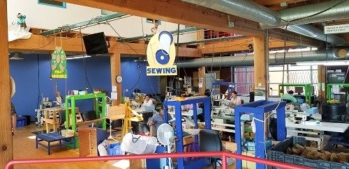 Factory tour at the Vermont Teddy Bear Factory in Shelburne, Vermont