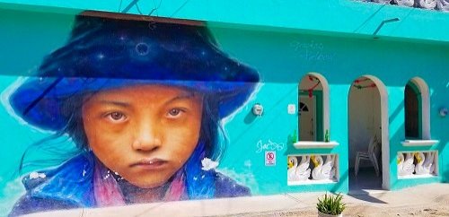 Murals in Holbox, Mexico