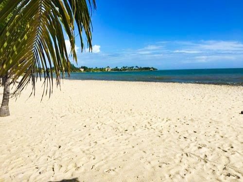 White sand beach in Placencia, Belize