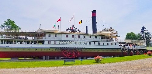 Ticonderoga ship at the Shelburne Museum in Shelburne, Vermont