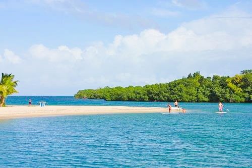 White sand beach in Placencia, Belize