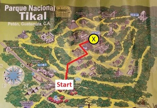 Tikal National Park Map