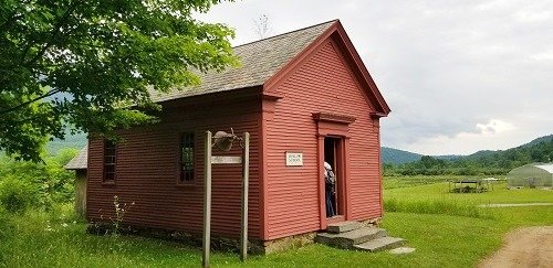 Old schoolhouse in the Hildene Estate in  Manchester, Vermont