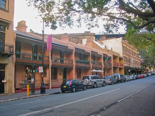 Sergeant Major's Row in The Rocks in Sydney, Australia