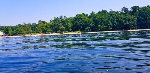 Kayaking on Lake Champlain from North Beach Park in Burlington, Vermont