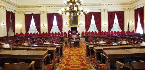 Interior of the Vermont State House in Montpelier, Vermont