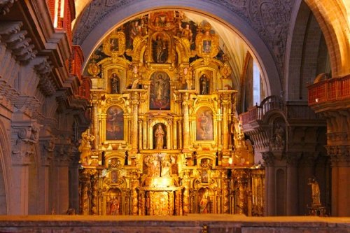 Inside La Catedral in Cuzco, Peru