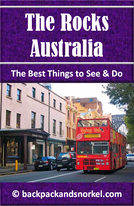 Australia Travel Guide by Backpack & Snorkel showing Unwin's Stores in The Rocks in Sydney, Australia