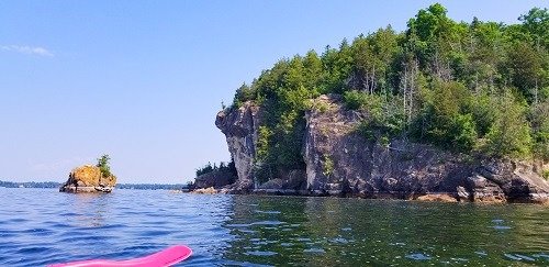 Kayaking on Lake Champlain from North Beach Park in Burlington, Vermont