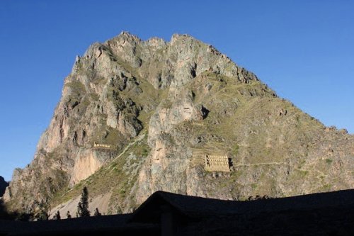 View from Ollantaytambo historic site in Peru