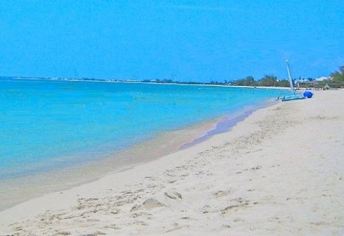 Seven Mile Beach in the Cayman Islands