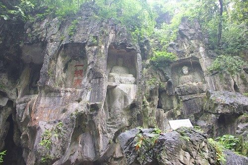 Cliff Carvings at Lingyin Temple in Hangzhou, China