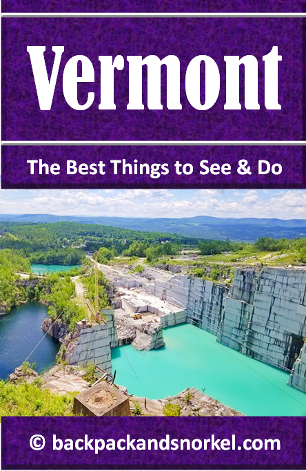 Vermont Travel Guide showing the Rock of Ages quarry in Barre, Vermont