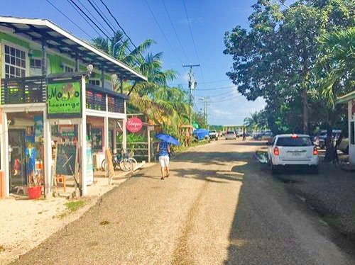 Colorful store on the main road in Placencia, Belize