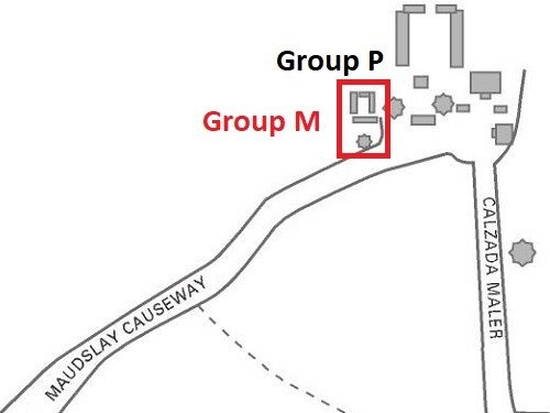 map of GROUP M (GROUP 3D-1) in Tikal