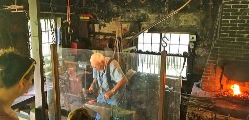 Blacksmith at the Shelburne Museum in Shelburne, Vermont