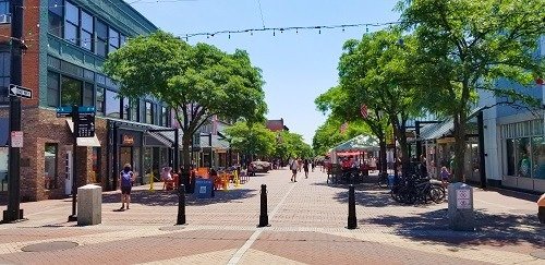 Church Street Marketplace in Burlington, Vermont