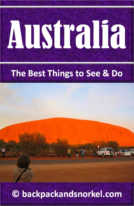 Backpack and Snorkel Australia Travel Guide - Australia Purple Travel Guide