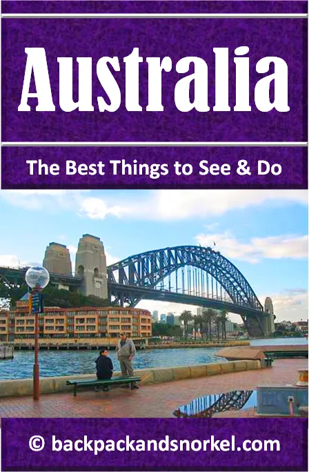 Backpack and Snorkel Australia Travel Guide - Australia Purple Guide