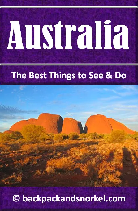 Backpack and Snorkel Australia Travel Guide - Australia Purple Travel Guide