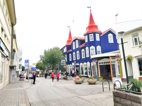 downtown Akureyri