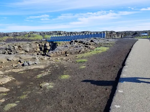 Bridge Between Continents in the Reykjanes Peninsula of Iceland