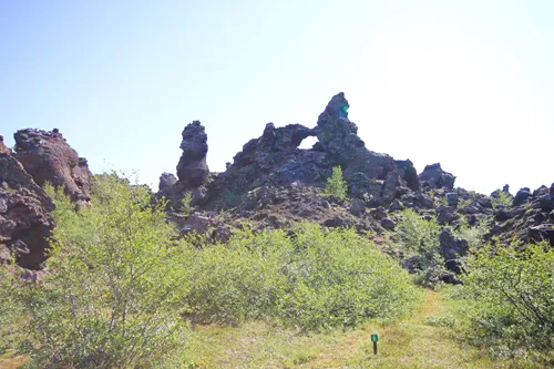 lava formations at Dimmuborgir in Iceland