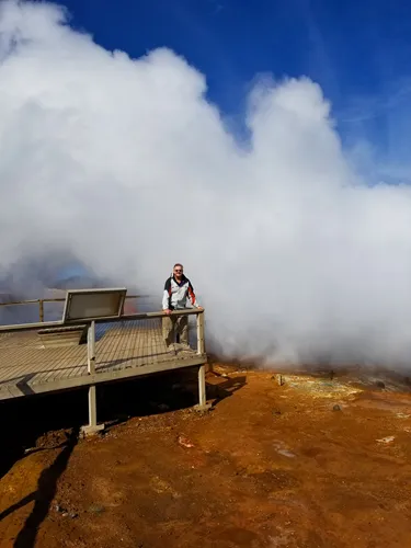 Gunnuhver Geothermal Area in the Reykjanes Peninsula of Iceland