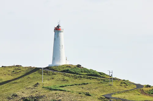 Reykjanes Lighthouse - Reykjanesviti in the Reykjanes Peninsula of Iceland