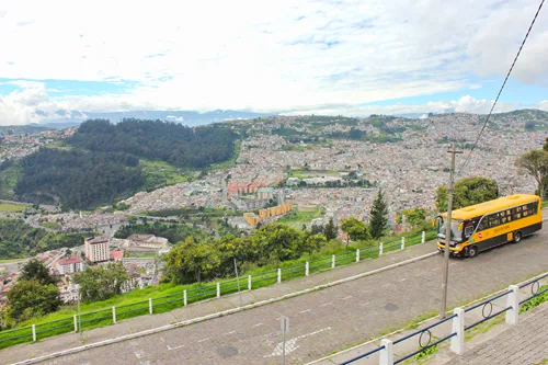 El Panecillo in Quito in Ecuador