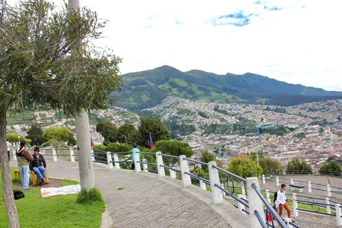 El Panecillo in Quito in Ecuador