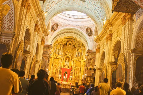 Iglesia de Nuestra Señora de La Merced in Quito in Ecuador