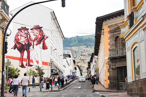 Old Town Quito in Ecuador