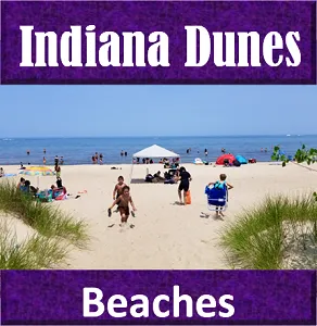 Backpack and Snorkel Indiana Dunes National Park Beaches Travel Guide - Indiana Dunes Beaches Purple Guide