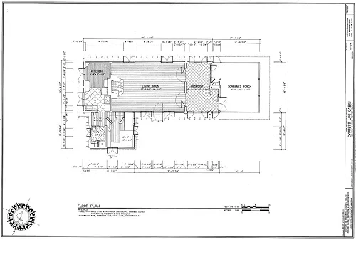 CYPRESS LOG HOUSE MAP IN INDIANA DUNES NATIONAL PARK