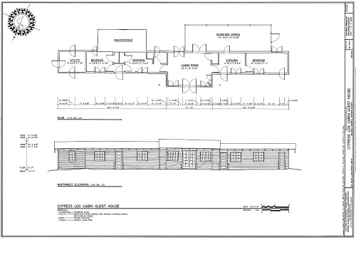 CYPRESS LOG HOUSE MAP IN INDIANA DUNES NATIONAL PARK