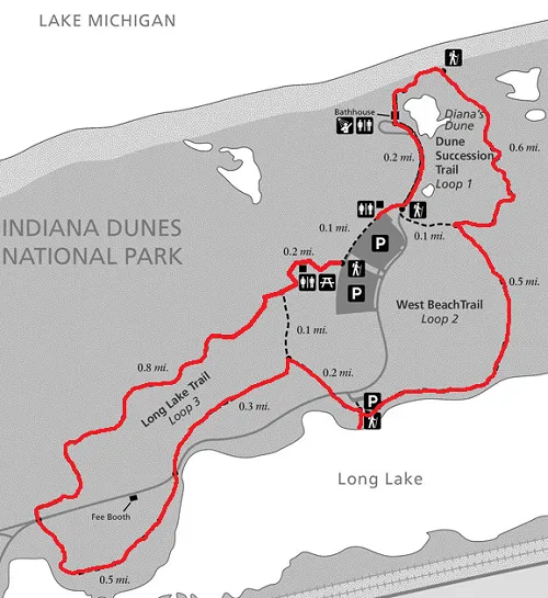 West Beach Trails in Indiana Dunes National Park
