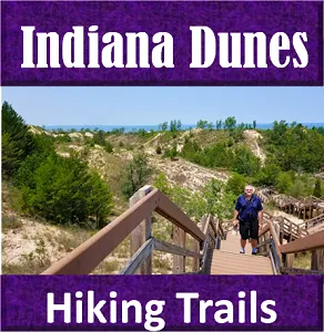 Backpack and Snorkel Indiana Dunes National Hiking Trails Travel Guide - Indiana Dunes Hiking Trails Purple Travel Guide