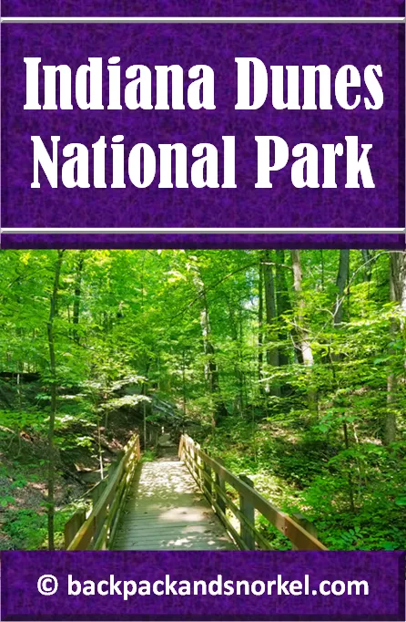 Backpack and Snorkel Indiana Dunes National Park Travel Guide - Indiana Dunes Purple Travel Guide