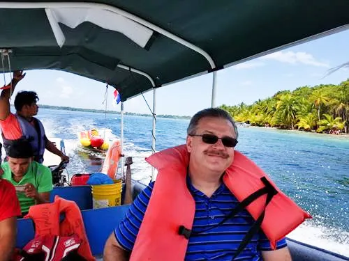 Trip to starfish beach at Bocas del Toro in Panama