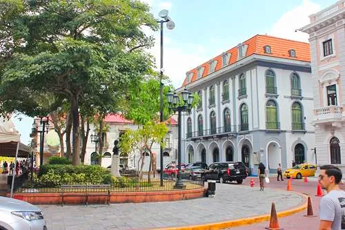 PLAZA DE LA INDEPENDENCIA in Casco Viejo in Panama City, Panama