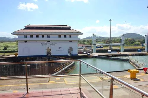 Miraflores Locks of the Panama Canal in Panama City