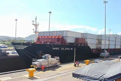 Miraflores Locks of the Panama Canal in Panama City