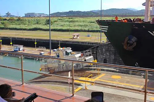 Miraflores Locks of the Panama Canal in Panama City