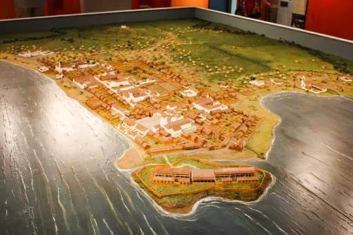 Model of Panama Viejo in Panama City