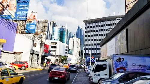 street view of Panama City, Panama