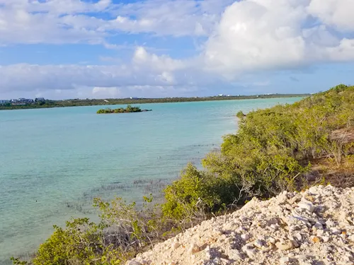 Juba Point Salina in Providenciales, Turks and Caicos Islands
